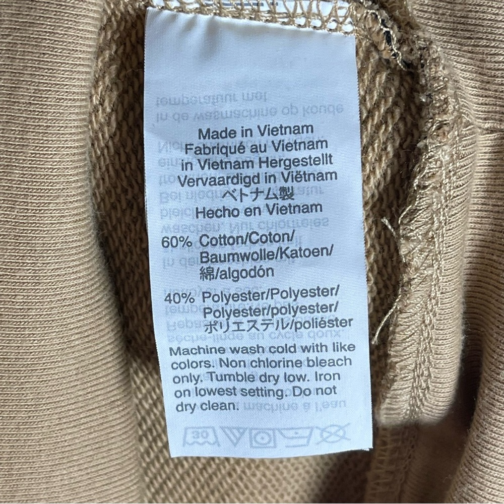 Madewell Tan and Black Women’s Autumn Meadow Tiger Stripe Cropped Sweater - Picture 6 of 6